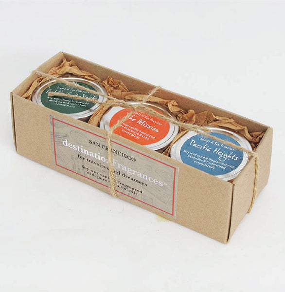 Travel Tin Candle Gift Box San Francisco Destination Fragrances