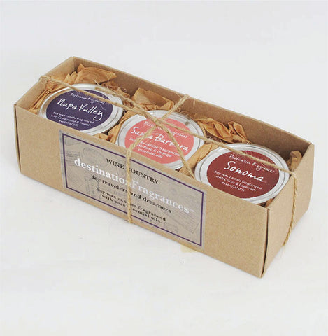Travel Tin Candle Gift Box: Wine Country